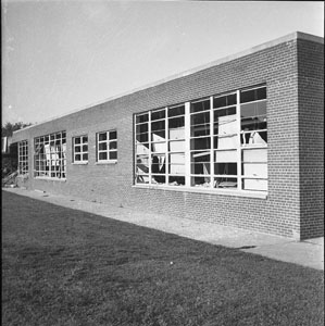 Hattie Cotton School after being dyamited