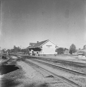 Rail-road station at College-Grove