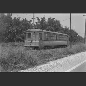 Old Franklin Interurban and station on Franklin Rd. - What's now Melrose